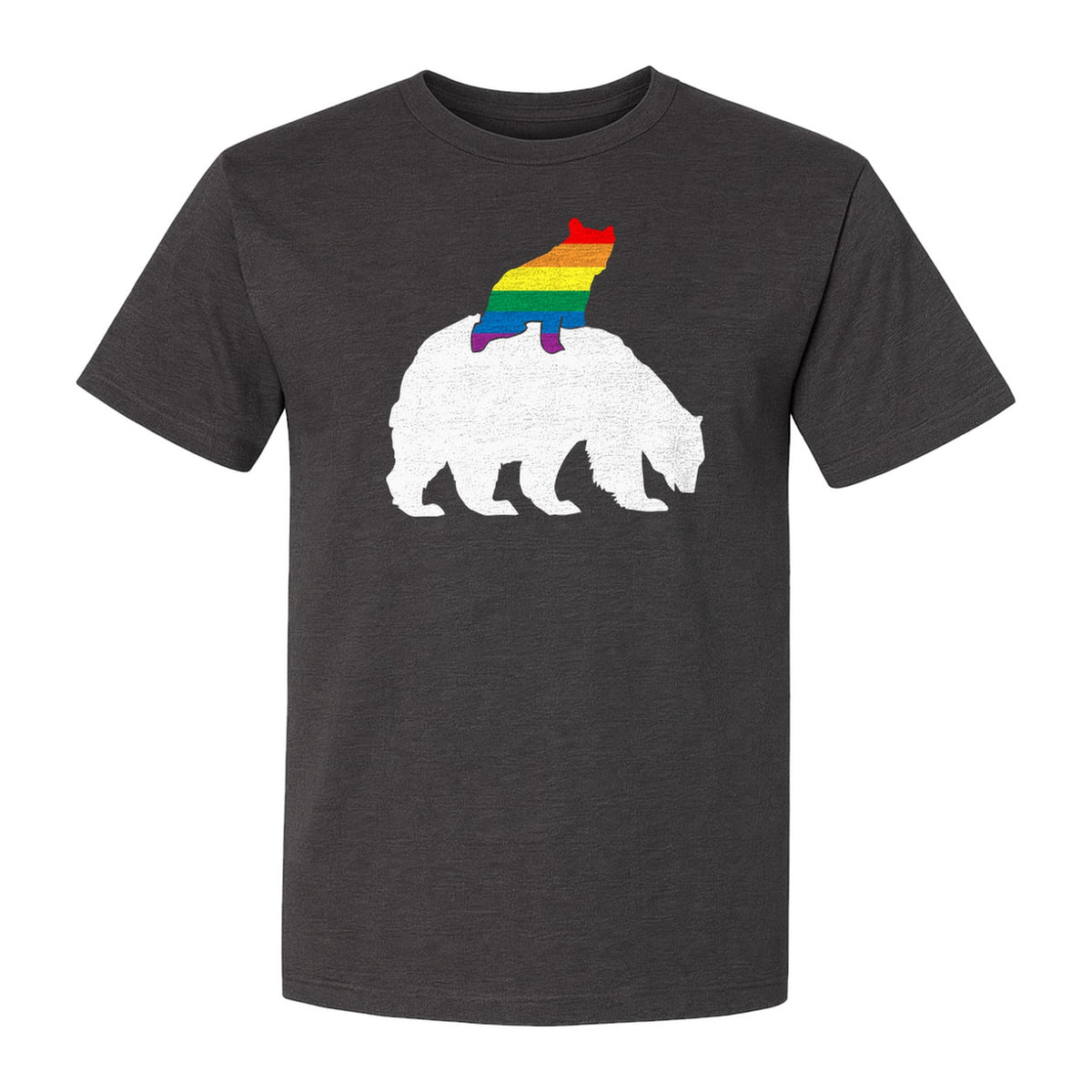 Mama Bear T-Shirt, Rainbow Pride Graphic for LGBTQ+ Moms and Supporters