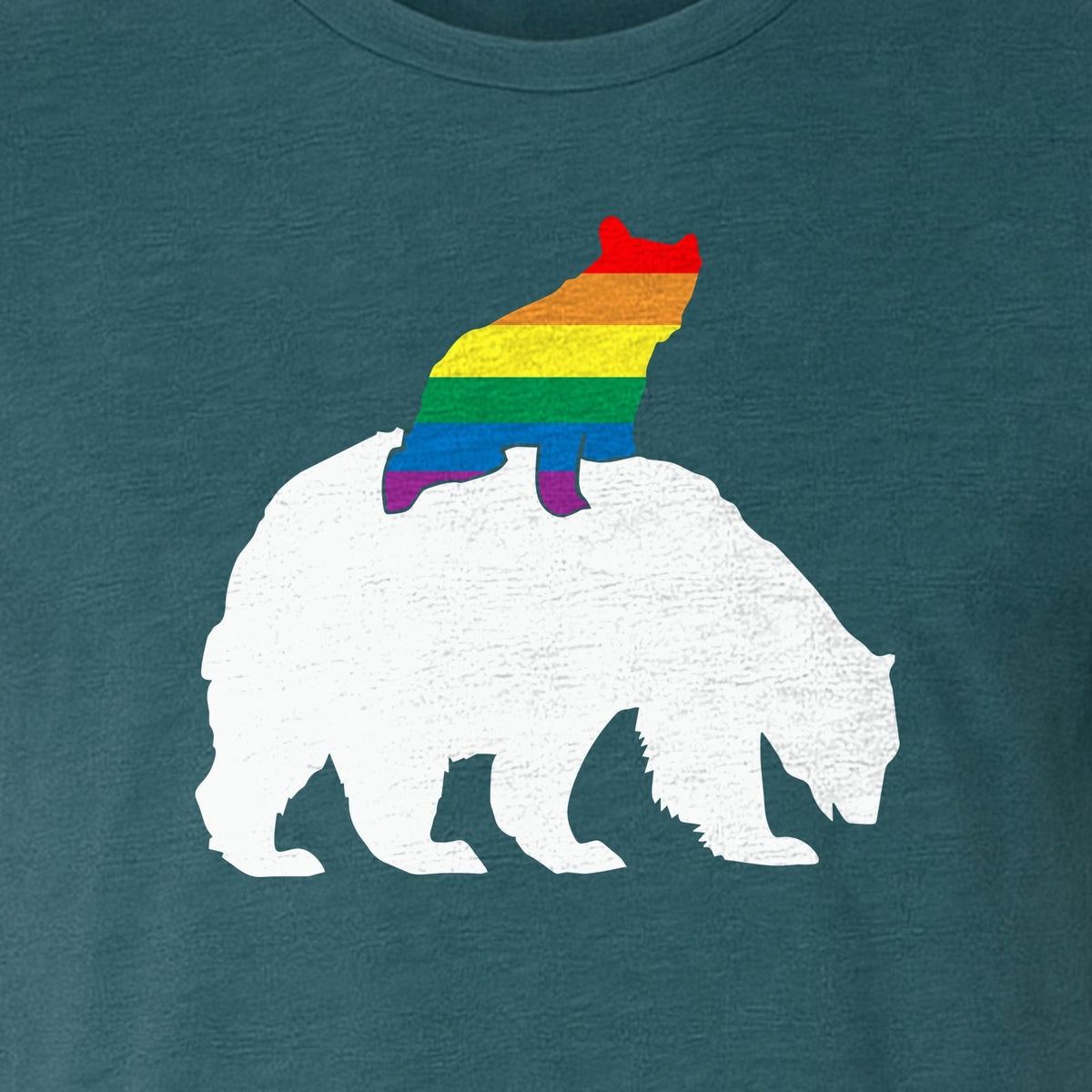 Mama Bear T-Shirt, Rainbow Pride Graphic for LGBTQ+ Moms and Supporters