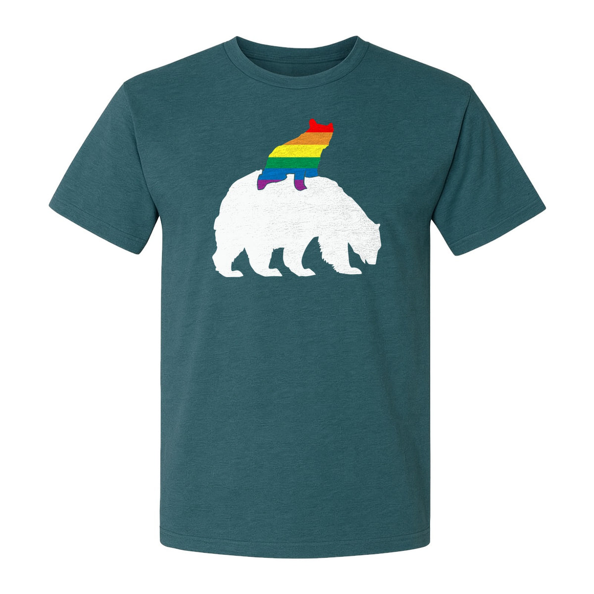 Mama Bear T-Shirt, Rainbow Pride Graphic for LGBTQ+ Moms and Supporters