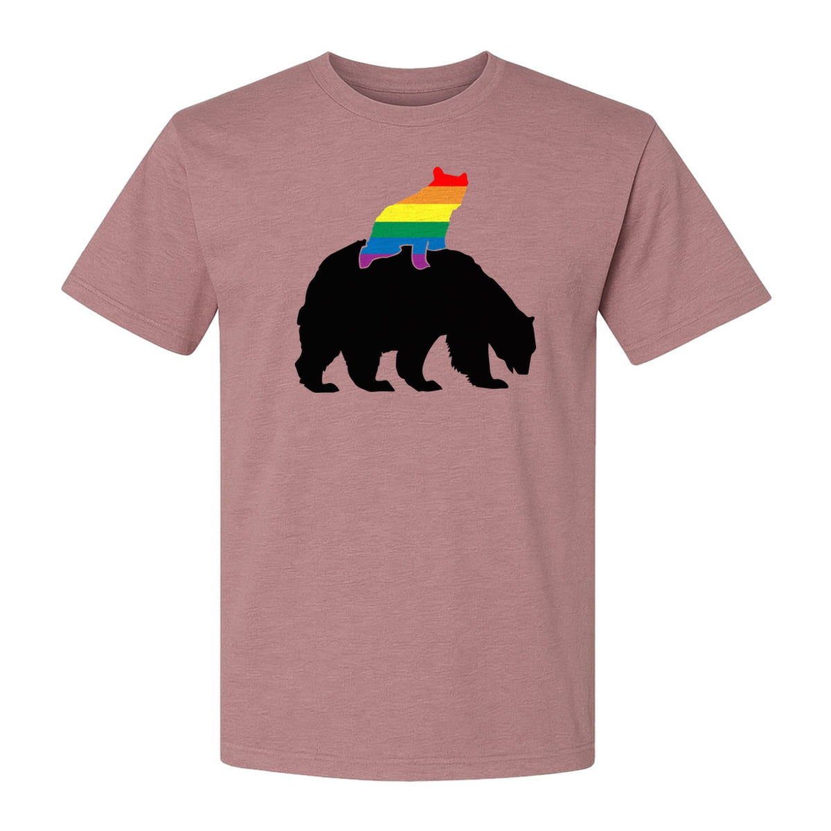 Mama Bear T-Shirt, Rainbow Pride Graphic for LGBTQ+ Moms and Supporters
