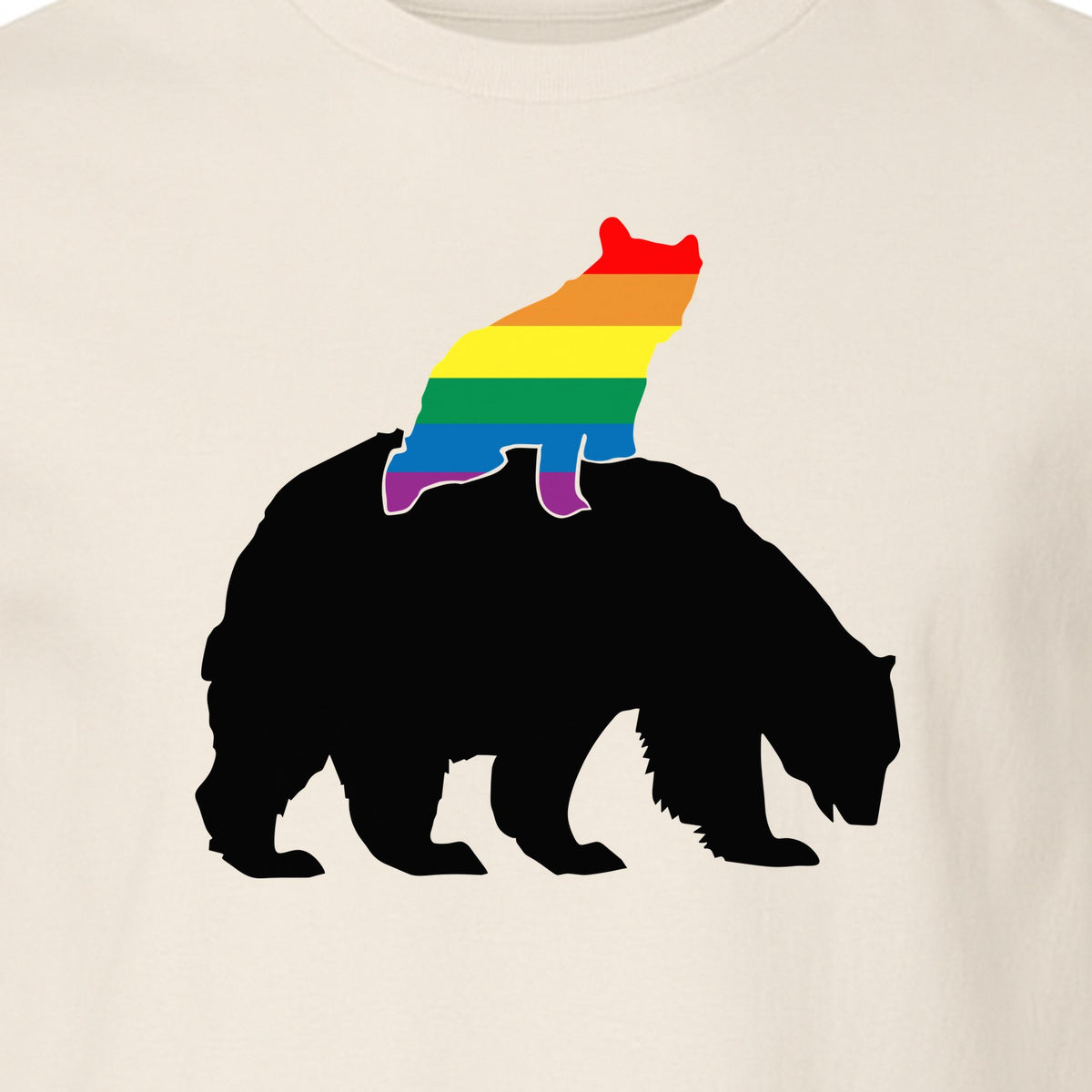 Mama Bear T-Shirt, Rainbow Pride Graphic for LGBTQ+ Moms and Supporters