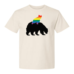 Mama Bear T-Shirt, Rainbow Pride Graphic for LGBTQ+ Moms and Supporters
