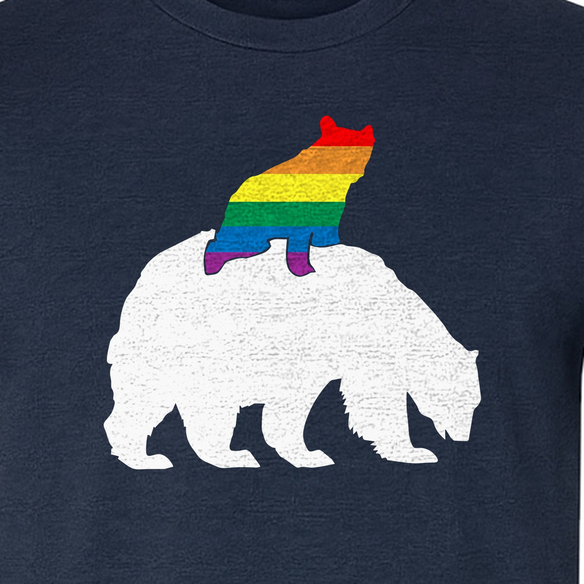 Mama Bear T-Shirt, Rainbow Pride Graphic for LGBTQ+ Moms and Supporters