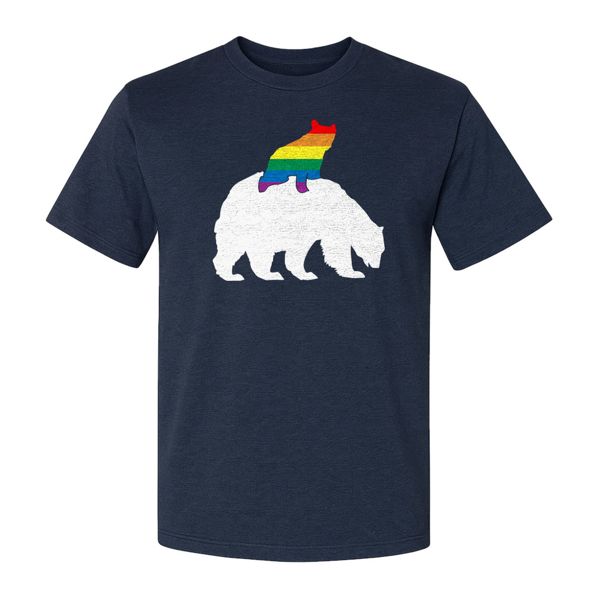 Mama Bear T-Shirt, Rainbow Pride Graphic for LGBTQ+ Moms and Supporters