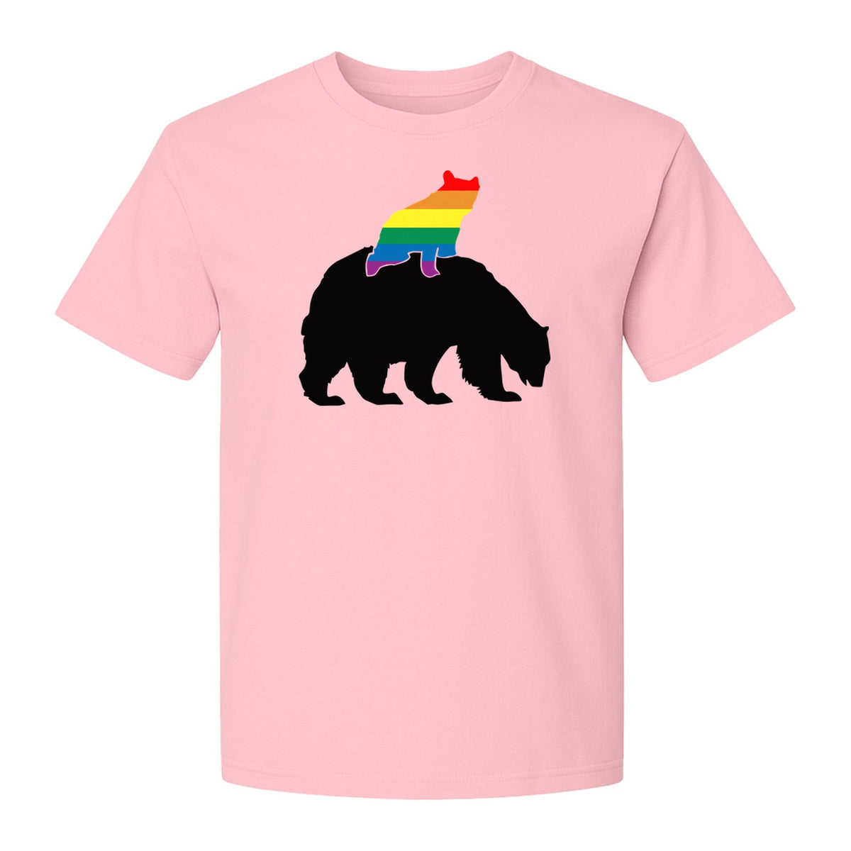 Mama Bear T-Shirt, Rainbow Pride Graphic for LGBTQ+ Moms and Supporters