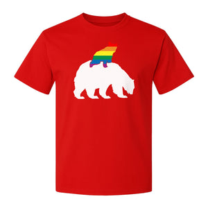 Mama Bear T-Shirt, Rainbow Pride Graphic for LGBTQ+ Moms and Supporters