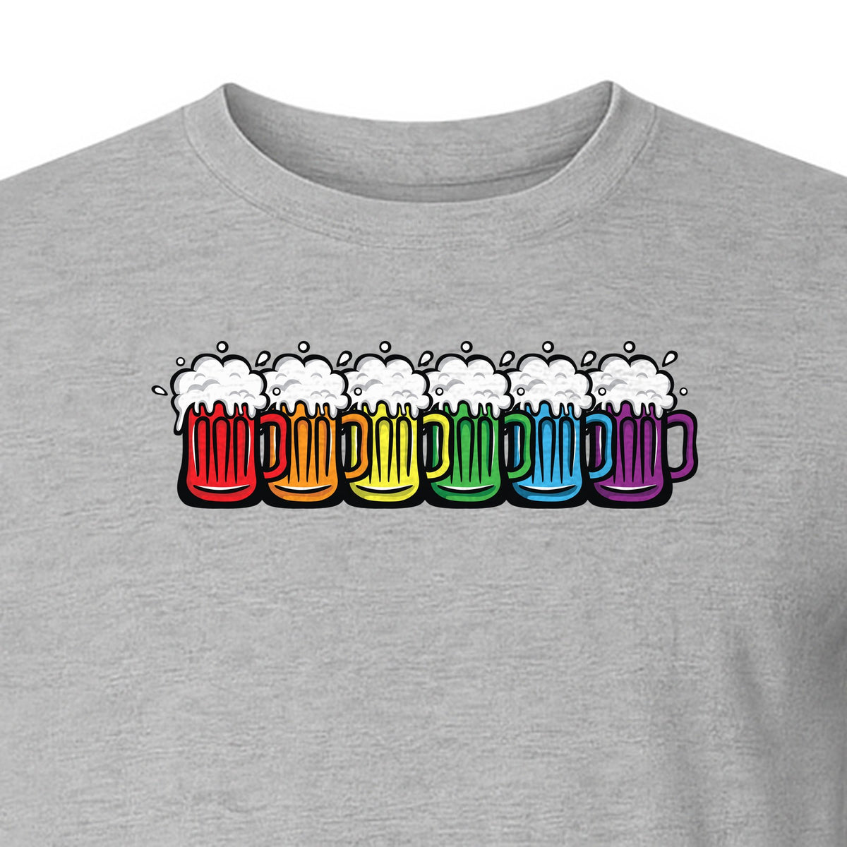 Pride Rainbow Beer T-Shirt, LGBTQ Parade Graphic for Equality Support