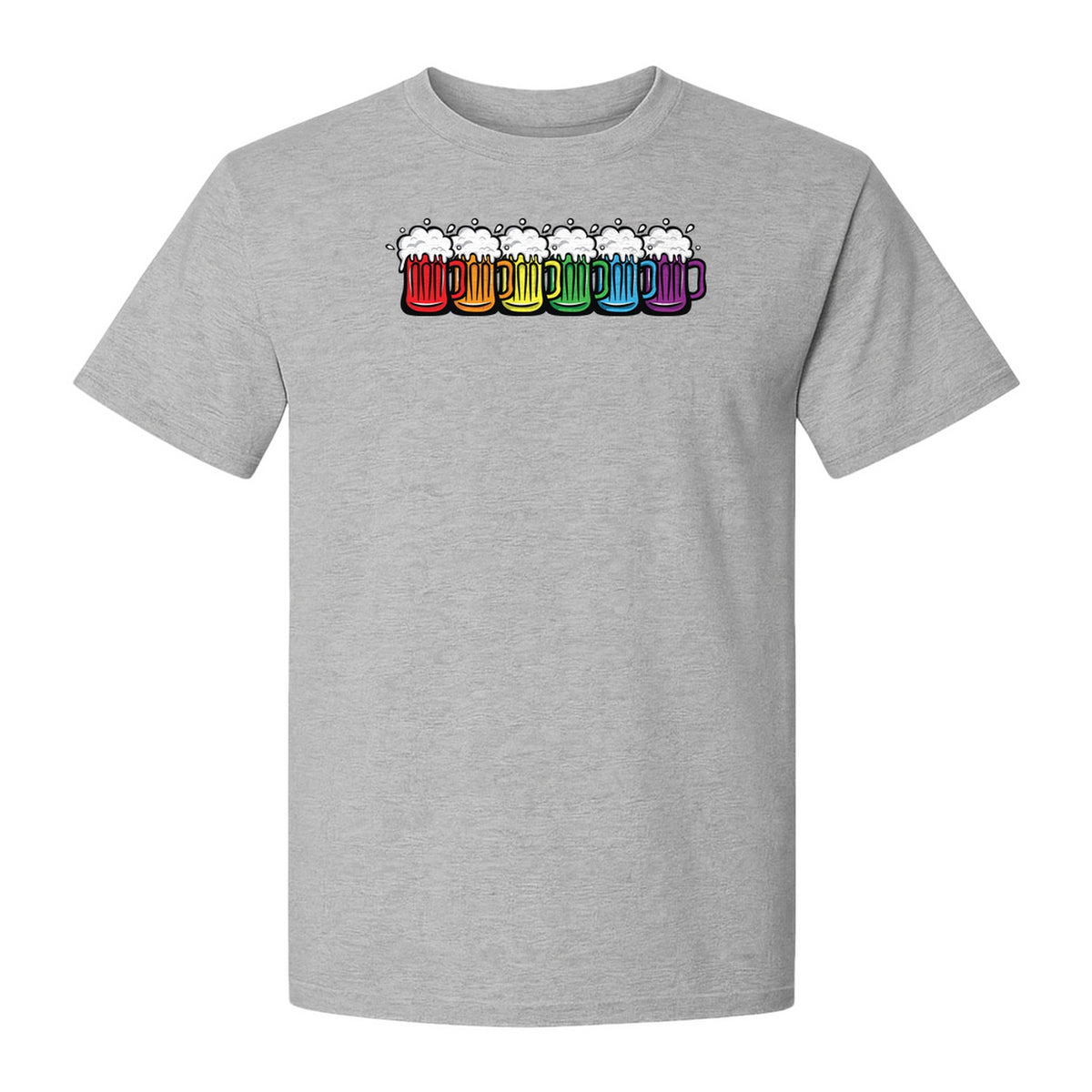 Pride Rainbow Beer T-Shirt, LGBTQ Parade Graphic for Equality Support