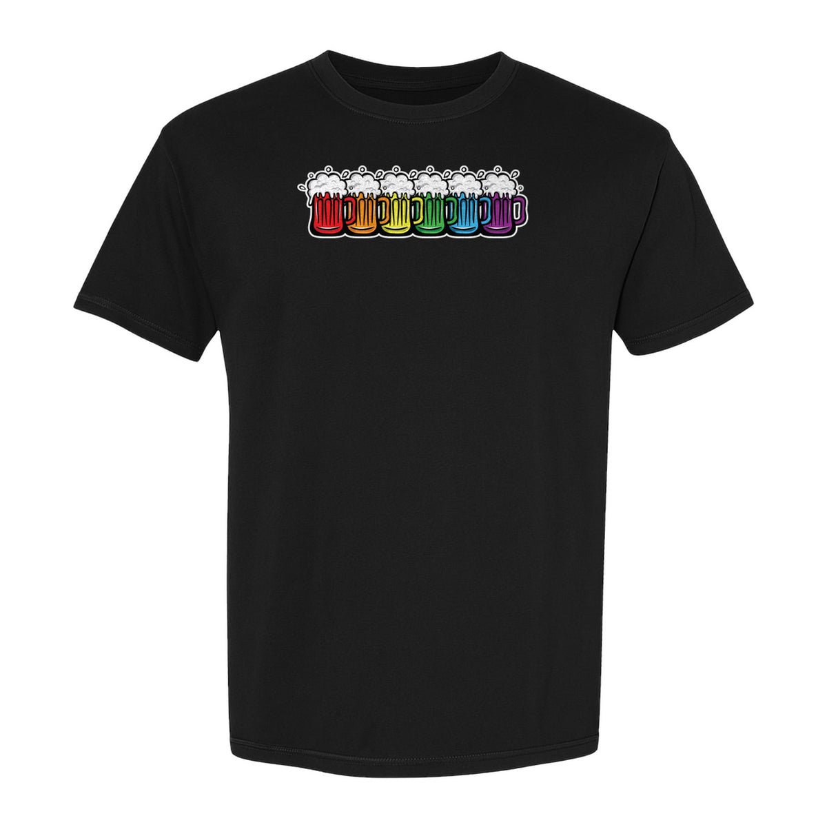 Pride Rainbow Beer T-Shirt, LGBTQ Parade Graphic for Equality Support