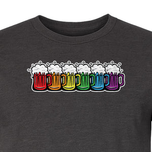 Pride Rainbow Beer T-Shirt, LGBTQ Parade Graphic for Equality Support