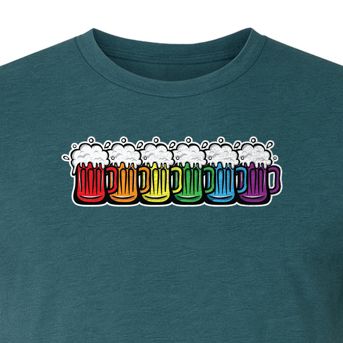 Pride Rainbow Beer T-Shirt, LGBTQ Parade Graphic for Equality Support
