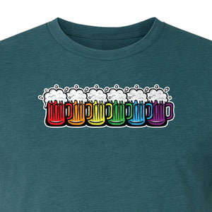 Pride Rainbow Beer T-Shirt, LGBTQ Parade Graphic for Equality Support