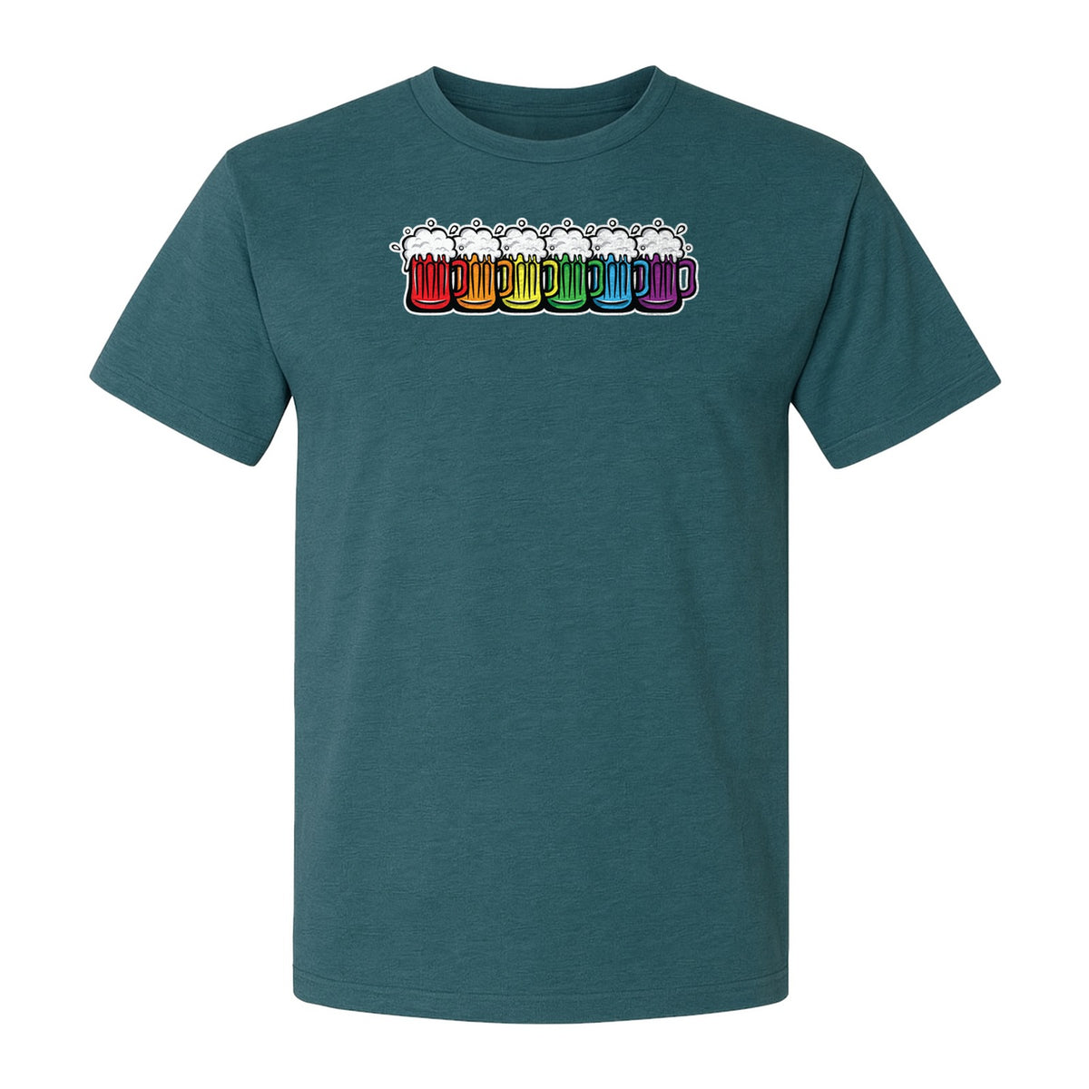Pride Rainbow Beer T-Shirt, LGBTQ Parade Graphic for Equality Support