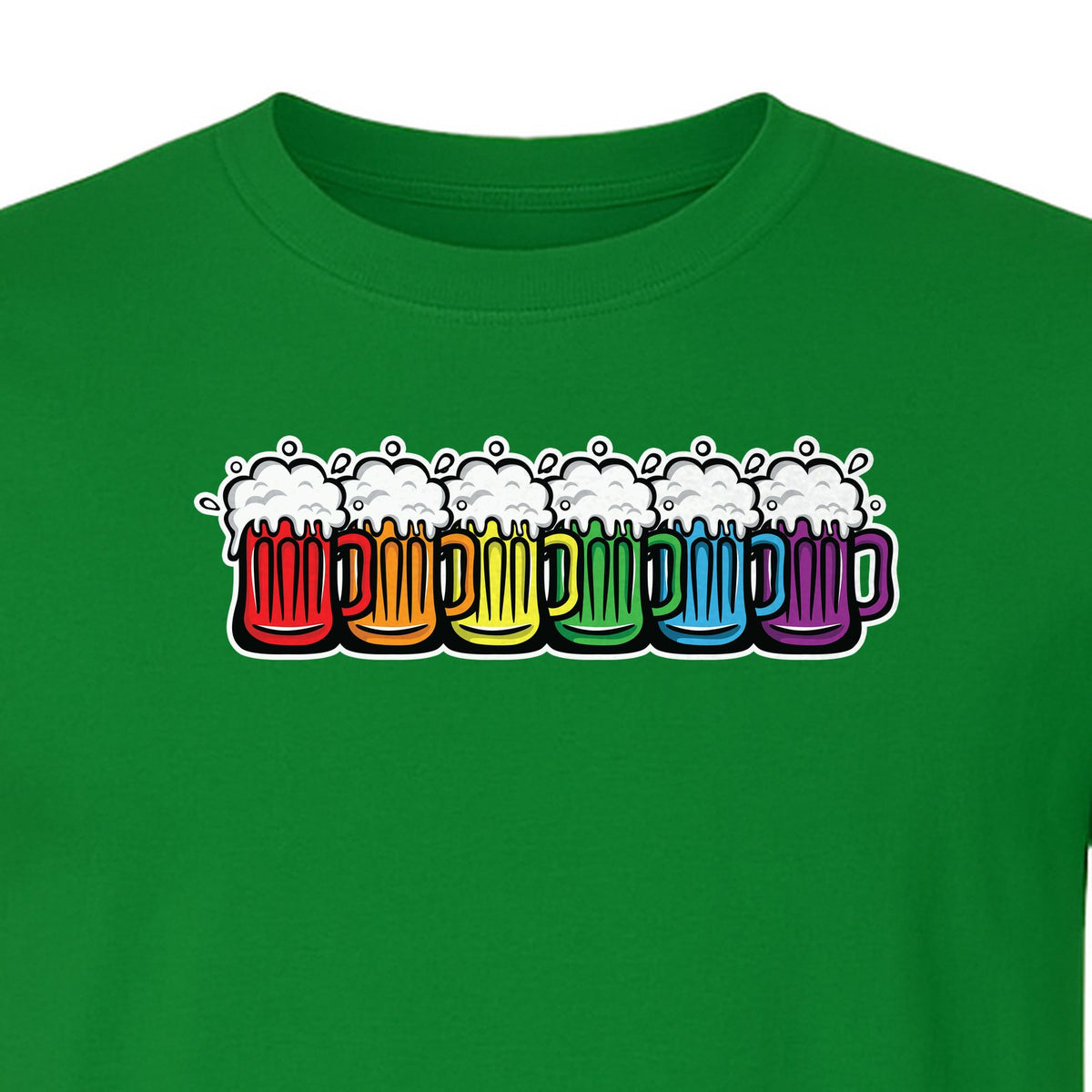 Pride Rainbow Beer T-Shirt, LGBTQ Parade Graphic for Equality Support