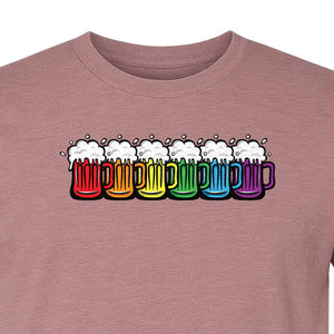 Pride Rainbow Beer T-Shirt, LGBTQ Parade Graphic for Equality Support