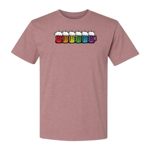 Pride Rainbow Beer T-Shirt, LGBTQ Parade Graphic for Equality Support