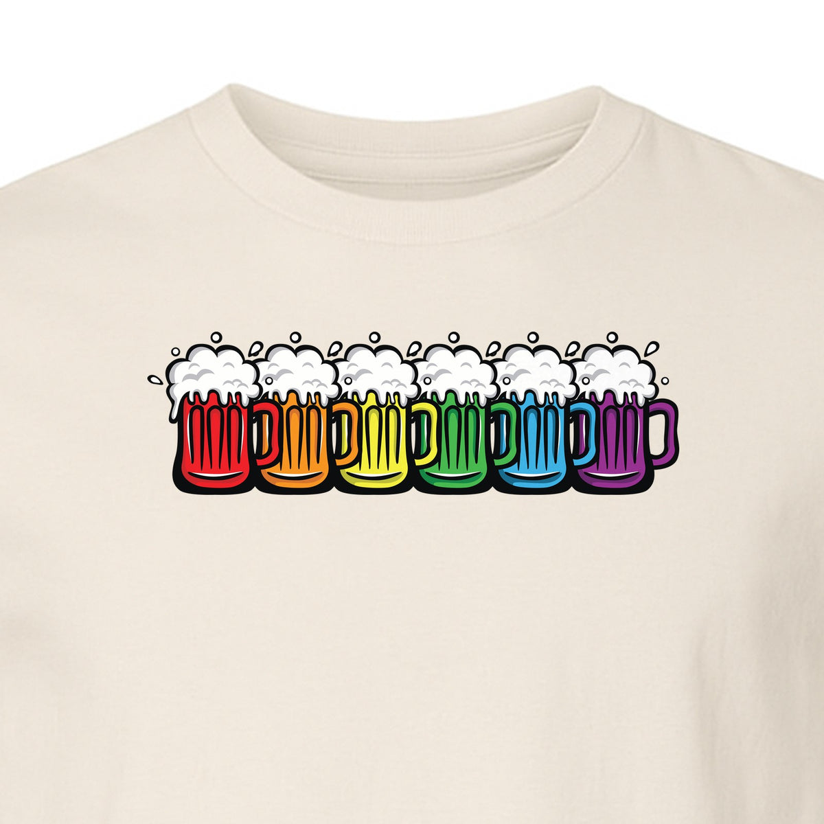 Pride Rainbow Beer T-Shirt, LGBTQ Parade Graphic for Equality Support