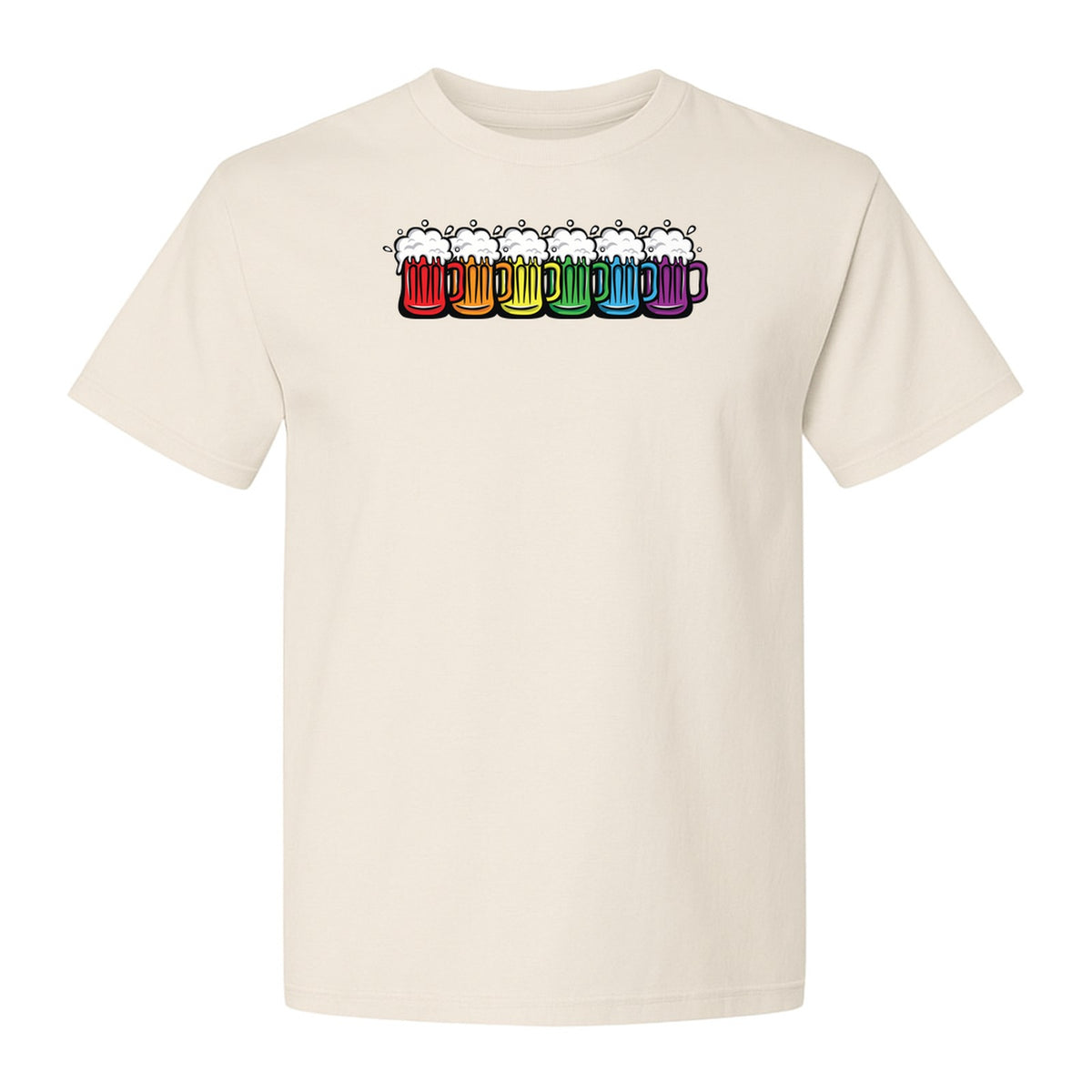 Pride Rainbow Beer T-Shirt, LGBTQ Parade Graphic for Equality Support