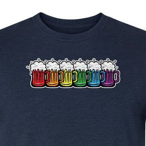 Pride Rainbow Beer T-Shirt, LGBTQ Parade Graphic for Equality Support