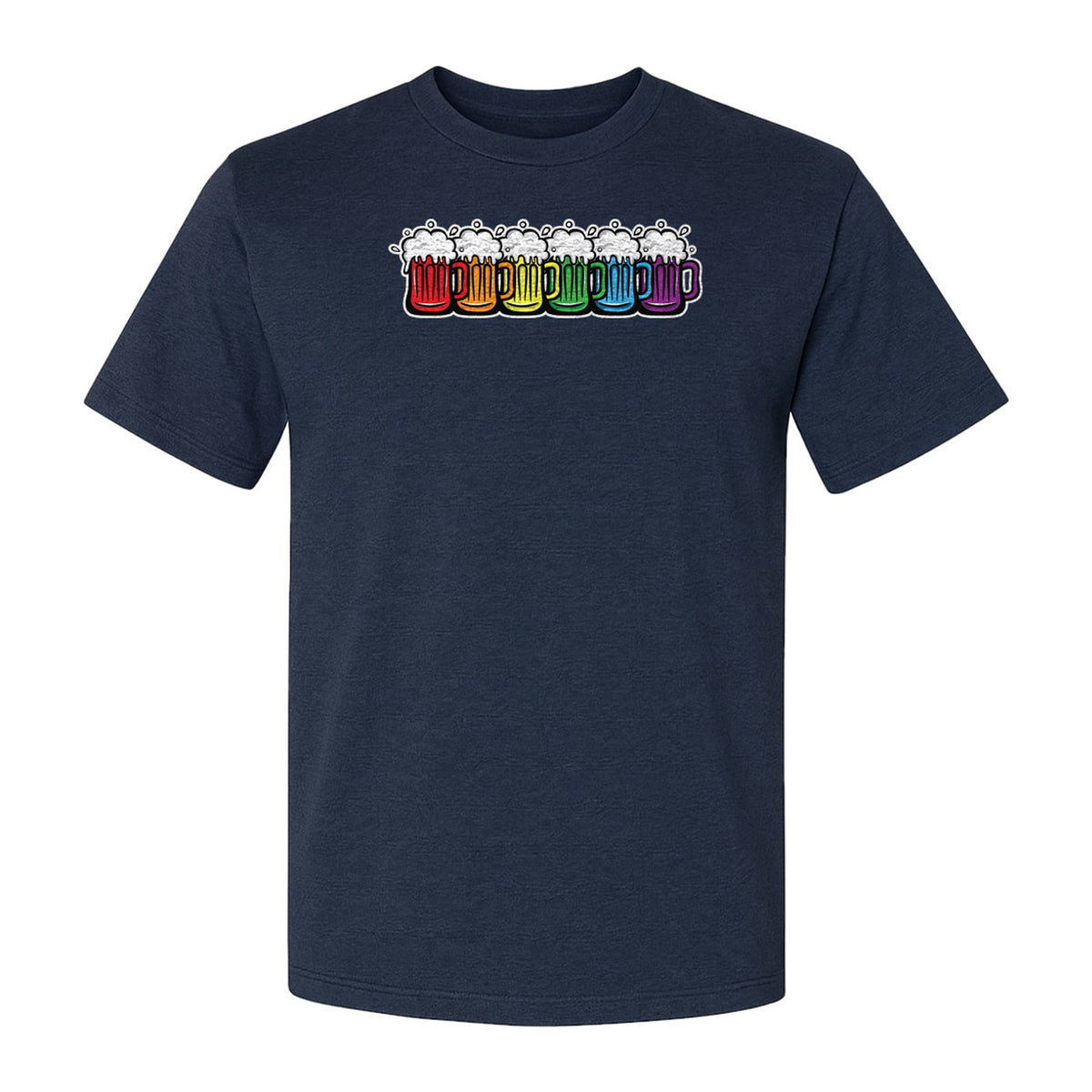 Pride Rainbow Beer T-Shirt, LGBTQ Parade Graphic for Equality Support
