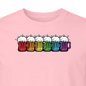 Pride Rainbow Beer T-Shirt, LGBTQ Parade Graphic for Equality Support