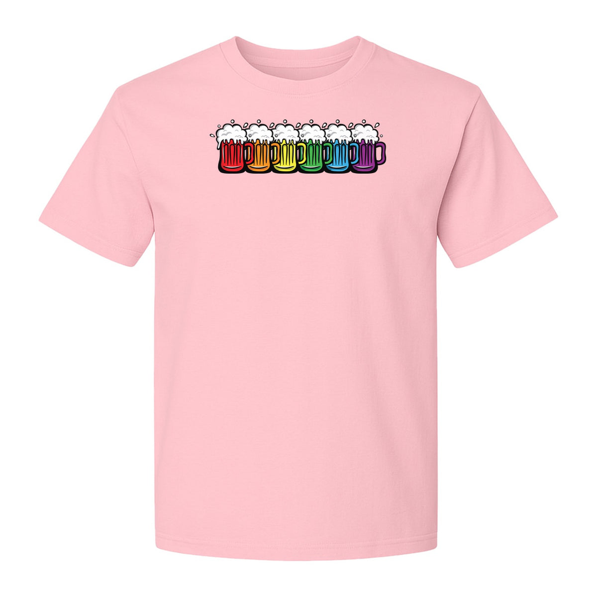 Pride Rainbow Beer T-Shirt, LGBTQ Parade Graphic for Equality Support