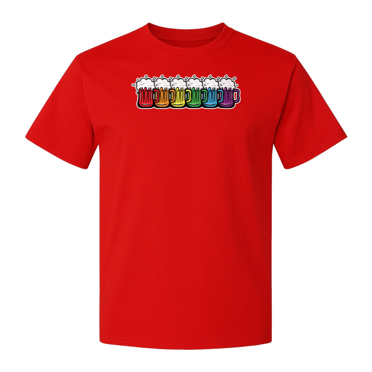 Pride Rainbow Beer T-Shirt, LGBTQ Parade Graphic for Equality Support