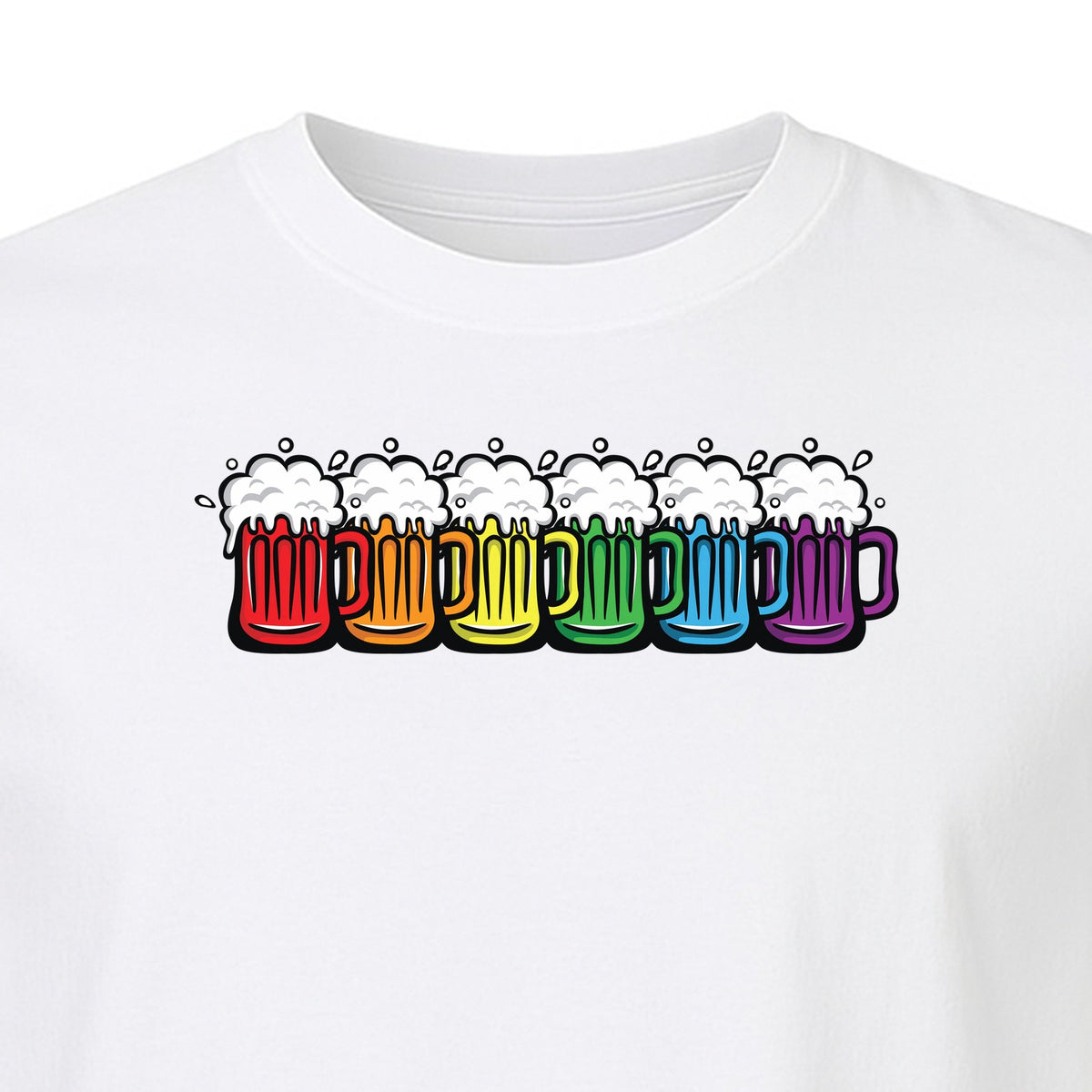 Pride Rainbow Beer T-Shirt, LGBTQ Parade Graphic for Equality Support
