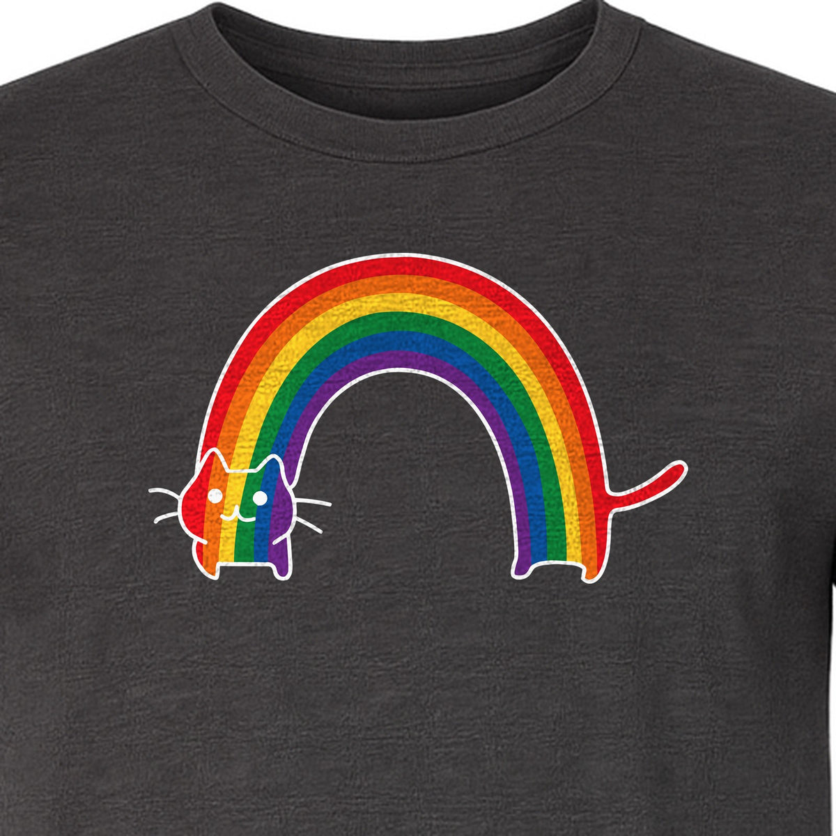 Rainbow Cat Pride T-Shirt, LGBTQ Pet Parent Design for Queer Community Celebrations
