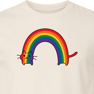 Rainbow Cat Pride T-Shirt, LGBTQ Pet Parent Design for Queer Community Celebrations