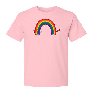 Rainbow Cat Pride T-Shirt, LGBTQ Pet Parent Design for Queer Community Celebrations