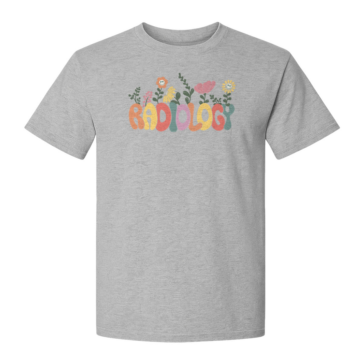 Radiology T-Shirt, Floral Retro Design for Rad Techs, Students and Graduation Gifts