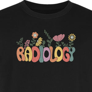 Radiology T-Shirt, Floral Retro Design for Rad Techs, Students and Graduation Gifts
