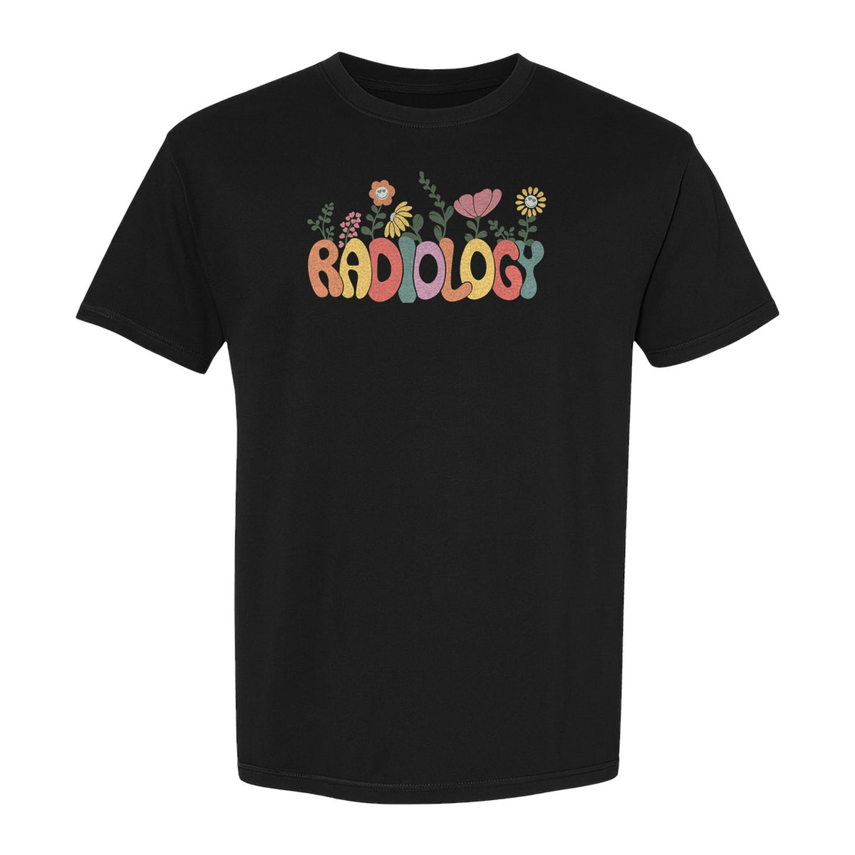 Radiology T-Shirt, Floral Retro Design for Rad Techs, Students and Graduation Gifts