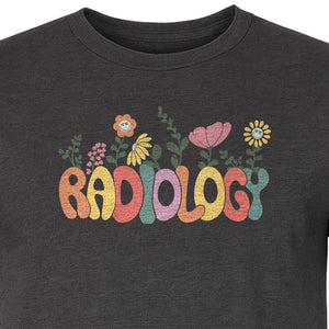 Radiology T-Shirt, Floral Retro Design for Rad Techs, Students and Graduation Gifts