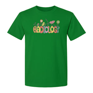 Radiology T-Shirt, Floral Retro Design for Rad Techs, Students and Graduation Gifts