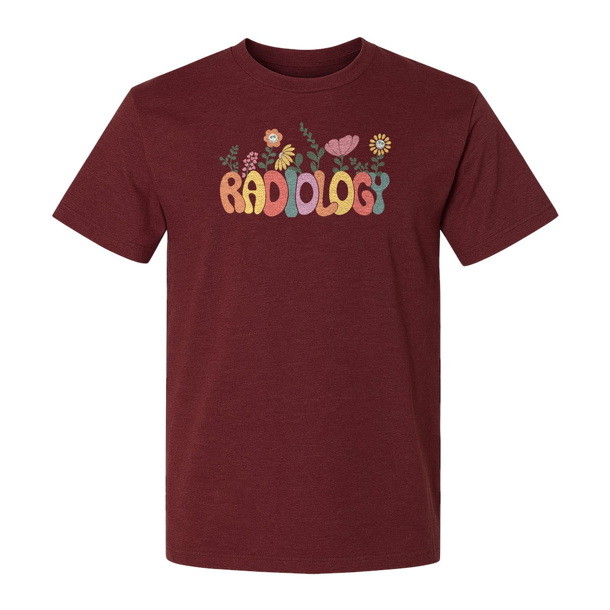 Radiology T-Shirt, Floral Retro Design for Rad Techs, Students and Graduation Gifts