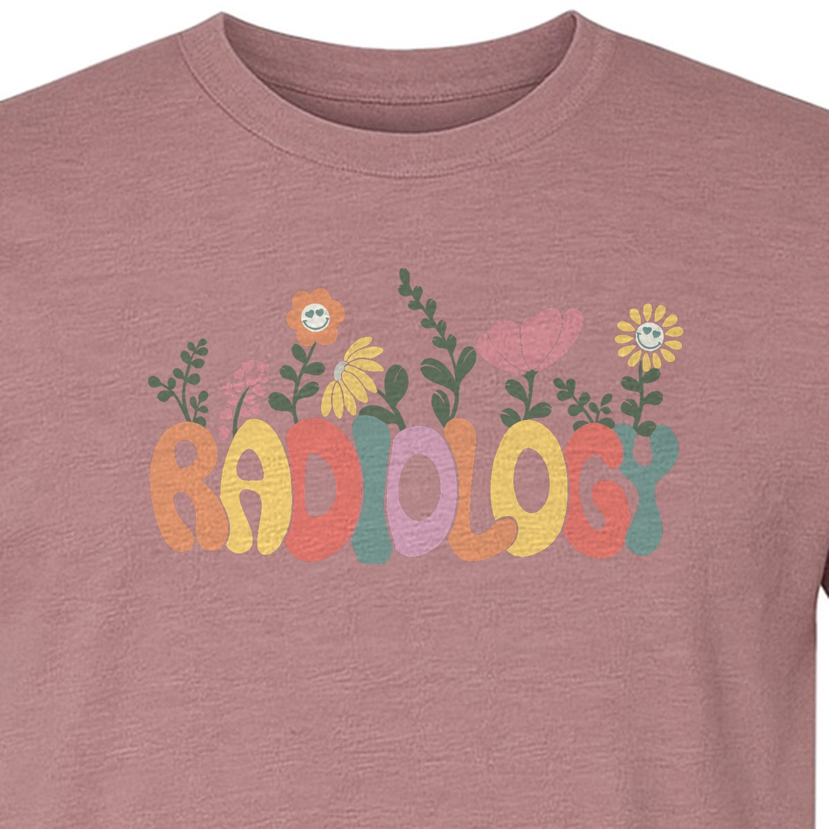 Radiology T-Shirt, Floral Retro Design for Rad Techs, Students and Graduation Gifts