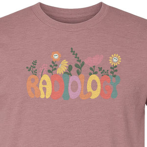 Radiology T-Shirt, Floral Retro Design for Rad Techs, Students and Graduation Gifts