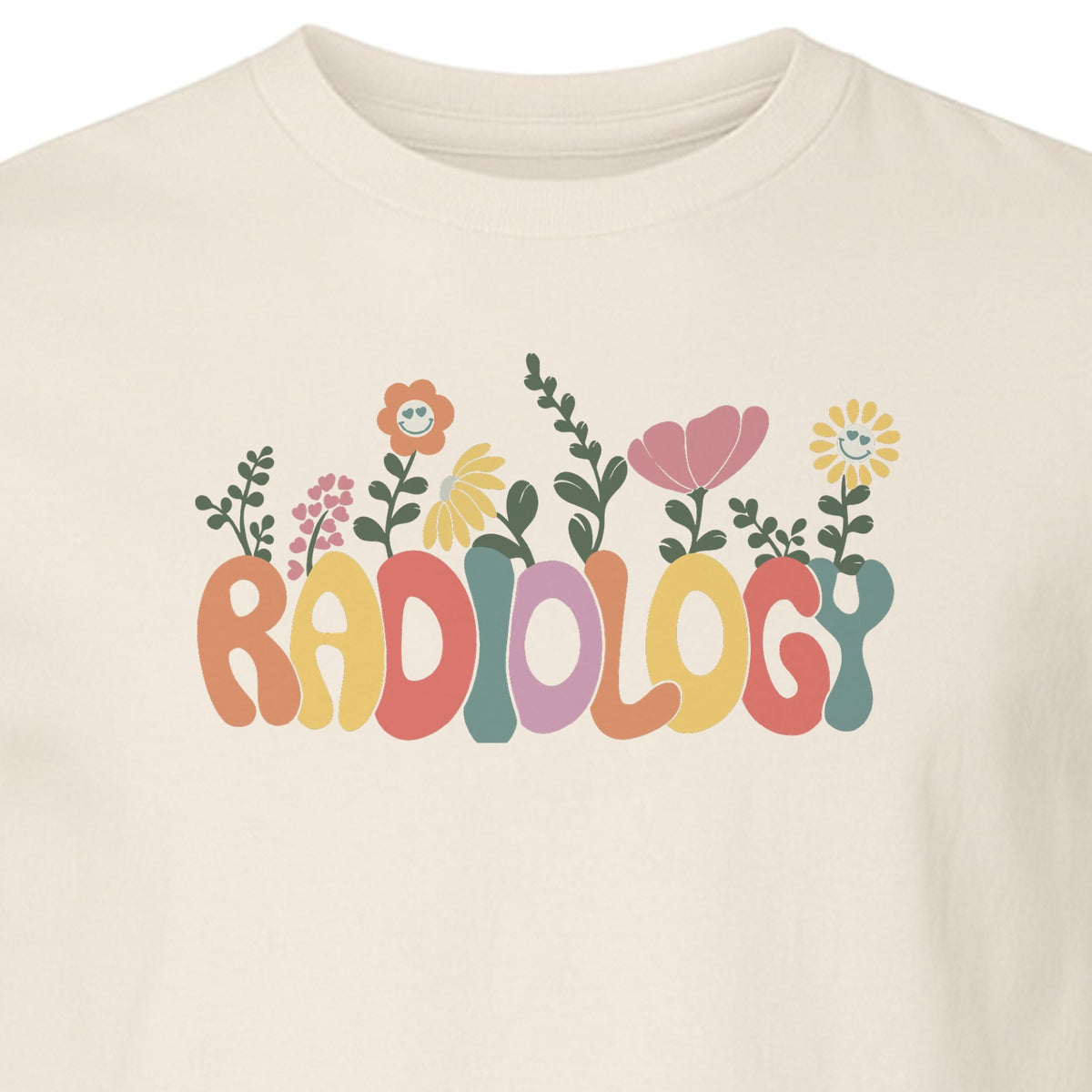 Radiology T-Shirt, Floral Retro Design for Rad Techs, Students and Graduation Gifts