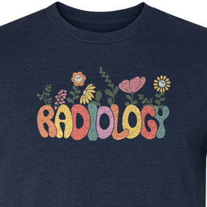 Radiology T-Shirt, Floral Retro Design for Rad Techs, Students and Graduation Gifts
