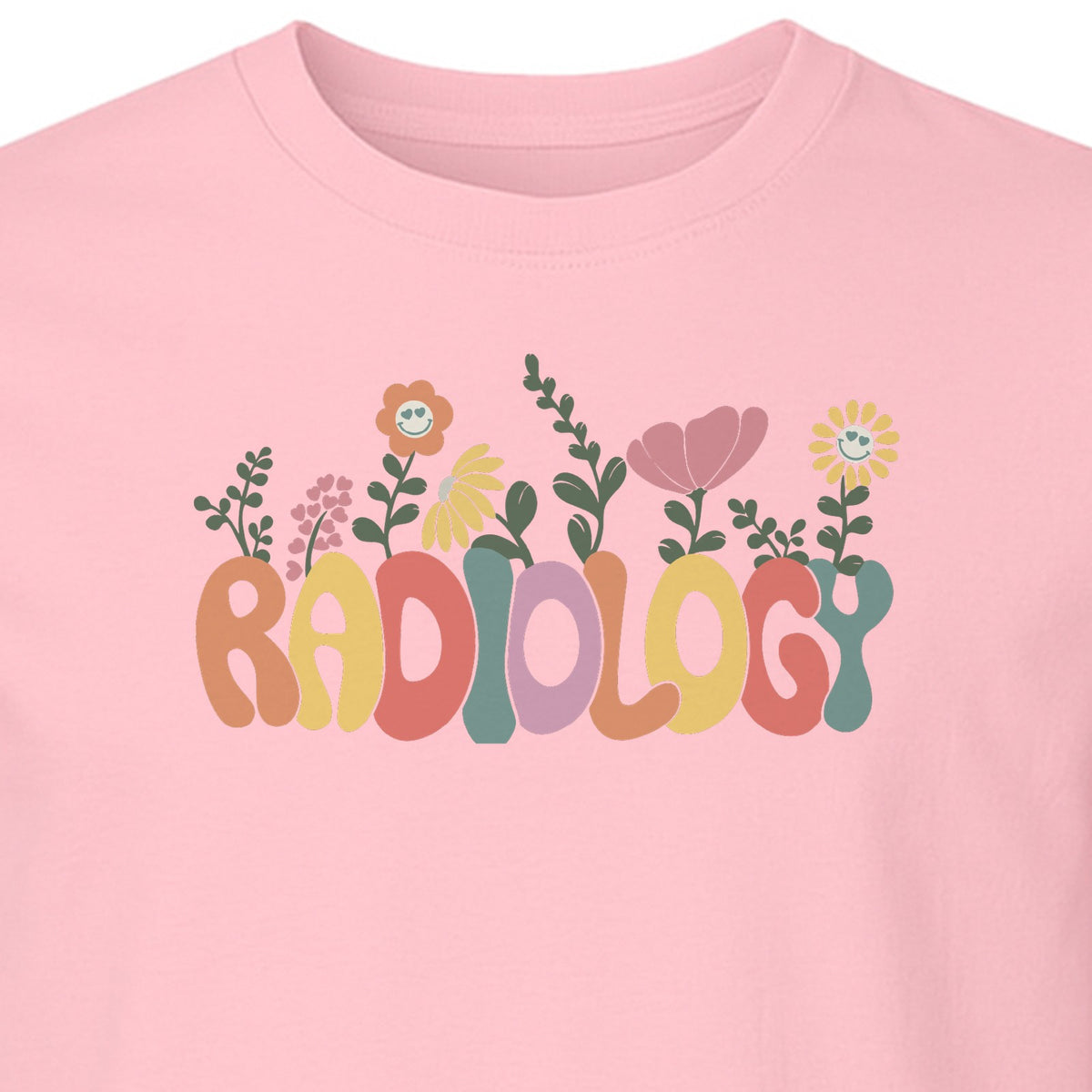 Radiology T-Shirt, Floral Retro Design for Rad Techs, Students and Graduation Gifts