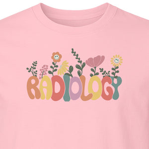Radiology T-Shirt, Floral Retro Design for Rad Techs, Students and Graduation Gifts