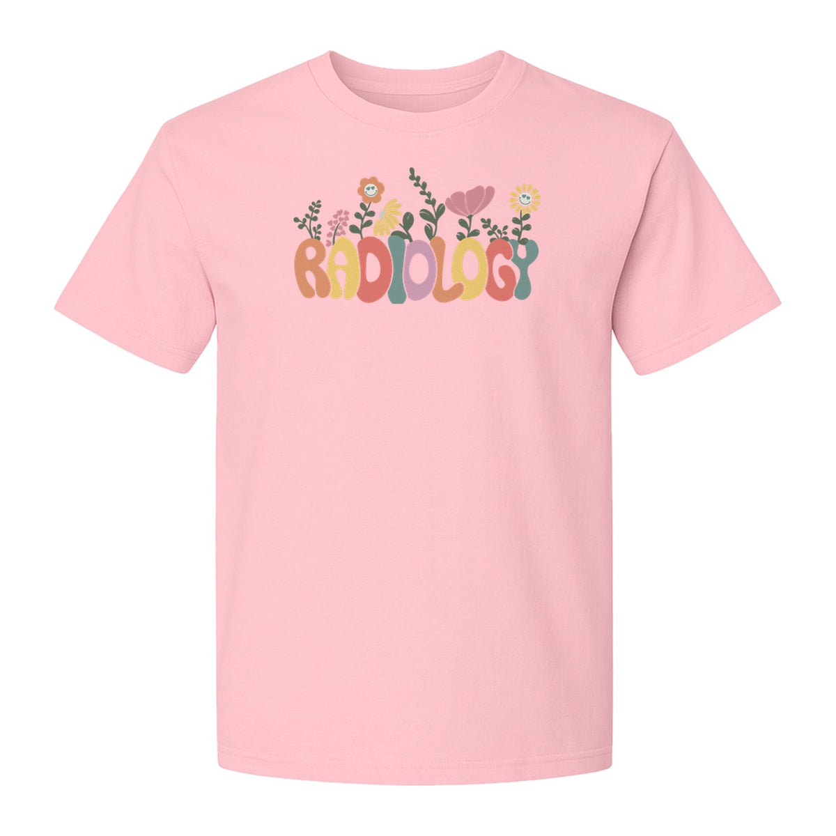 Radiology T-Shirt, Floral Retro Design for Rad Techs, Students and Graduation Gifts
