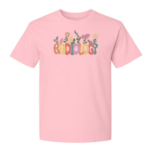 Radiology T-Shirt, Floral Retro Design for Rad Techs, Students and Graduation Gifts