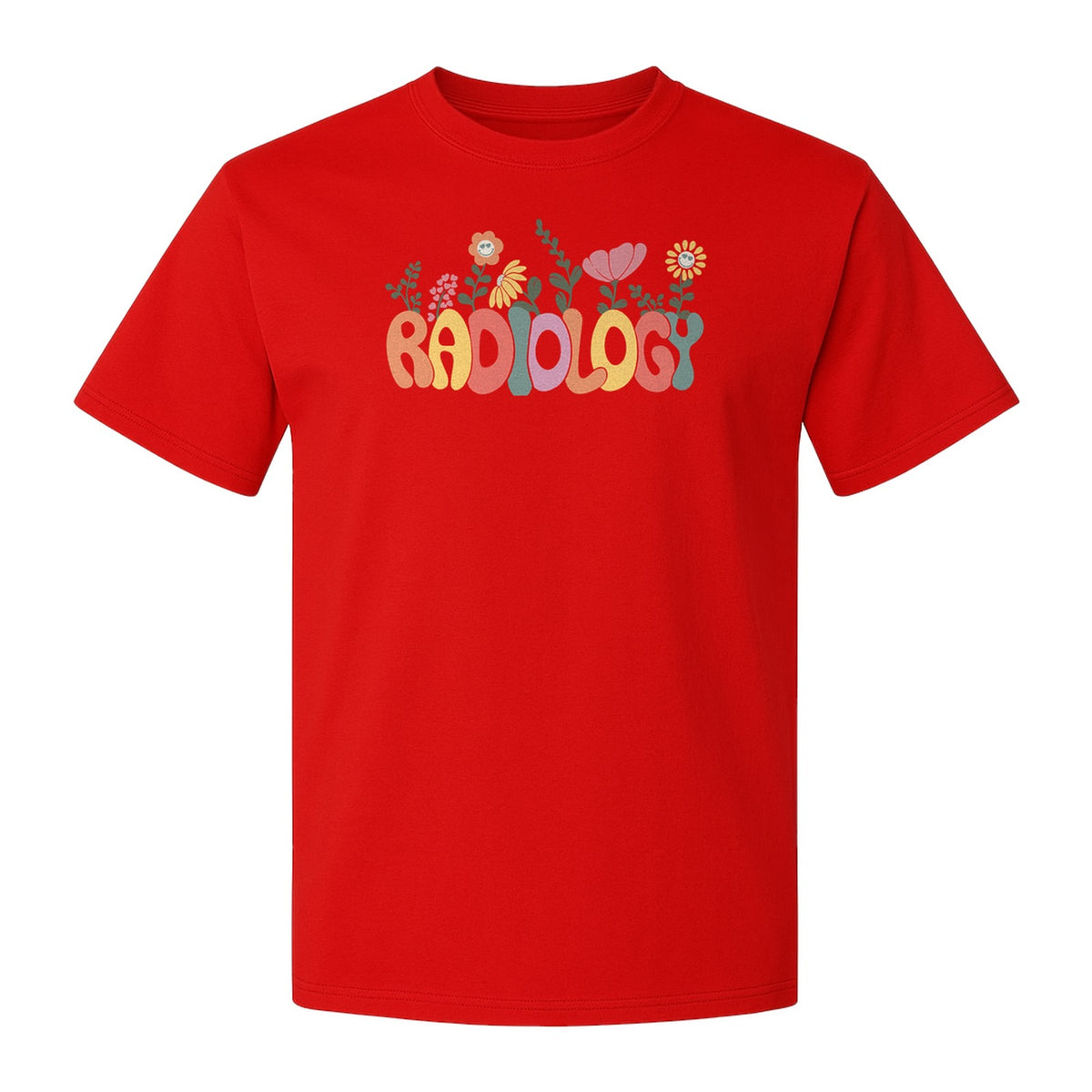 Radiology T-Shirt, Floral Retro Design for Rad Techs, Students and Graduation Gifts