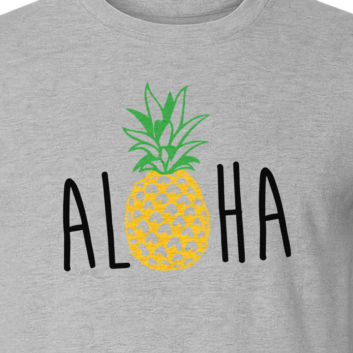 Pineapple Aloha T-Shirt, Tropical Vacation Graphic for Hawaii Trips and Beach Getaways