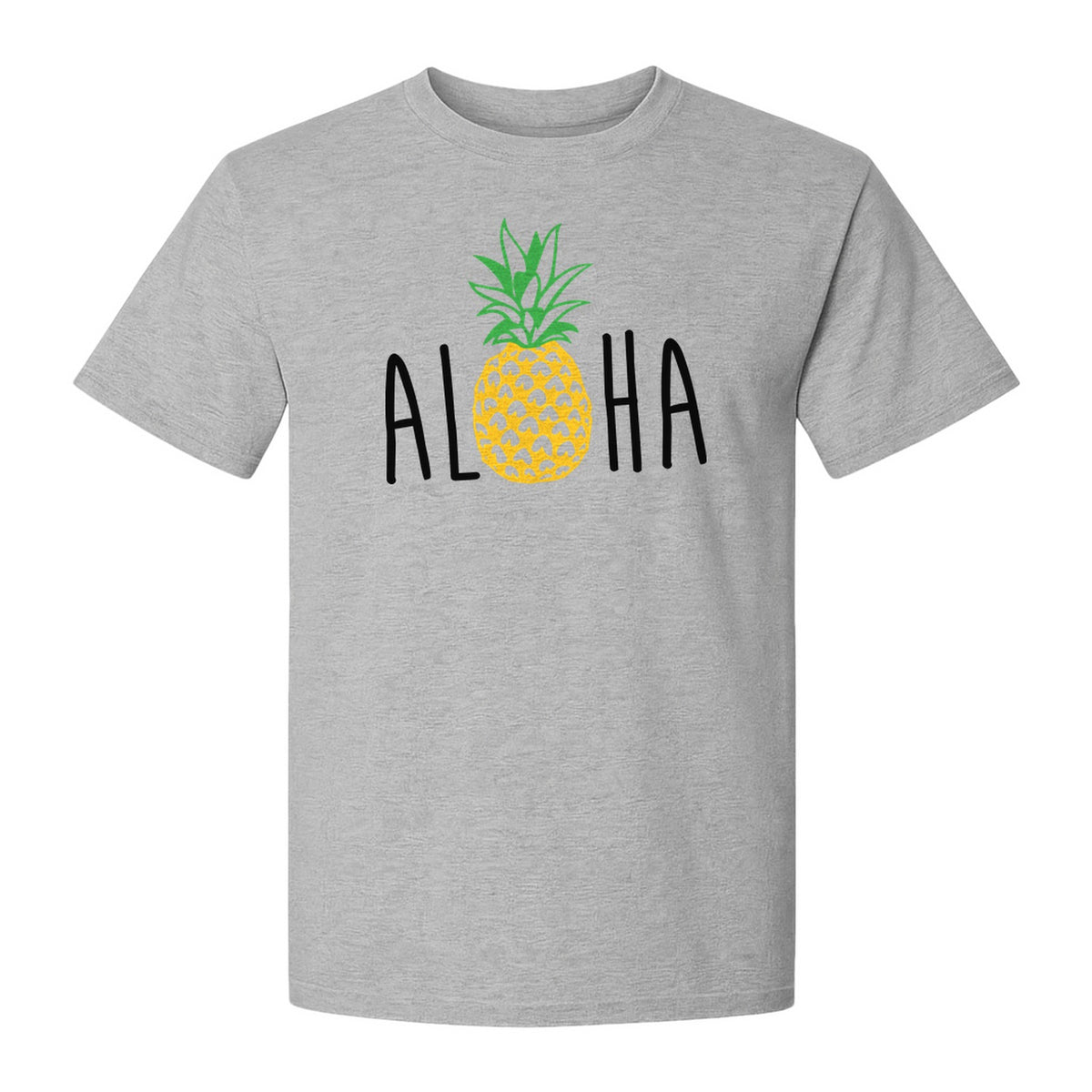 Pineapple Aloha T-Shirt, Tropical Vacation Graphic for Hawaii Trips and Beach Getaways