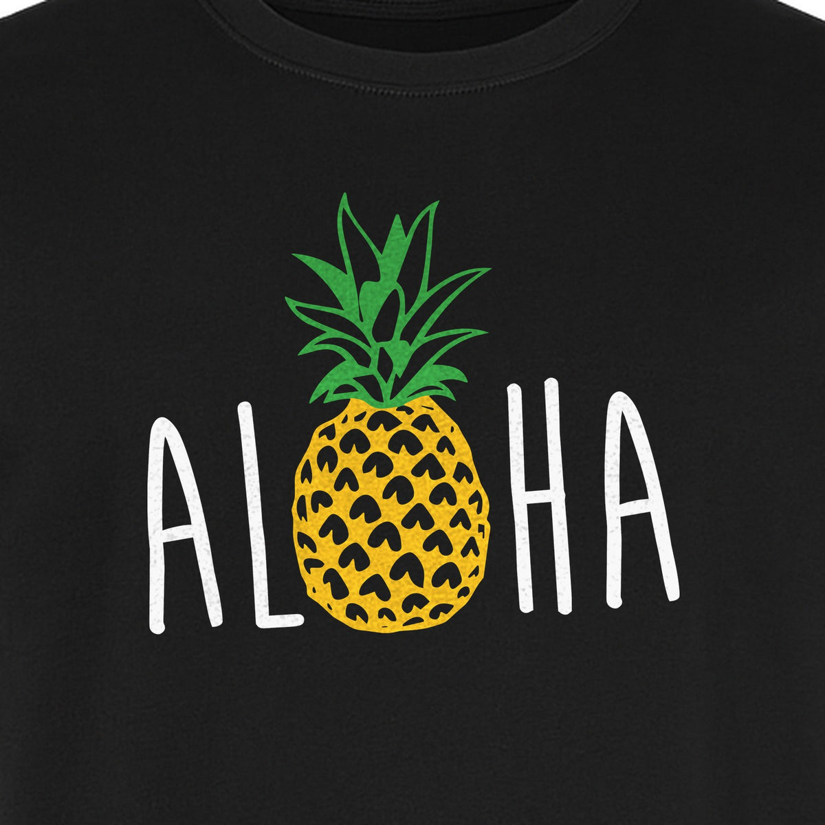 Pineapple Aloha T-Shirt, Tropical Vacation Graphic for Hawaii Trips and Beach Getaways