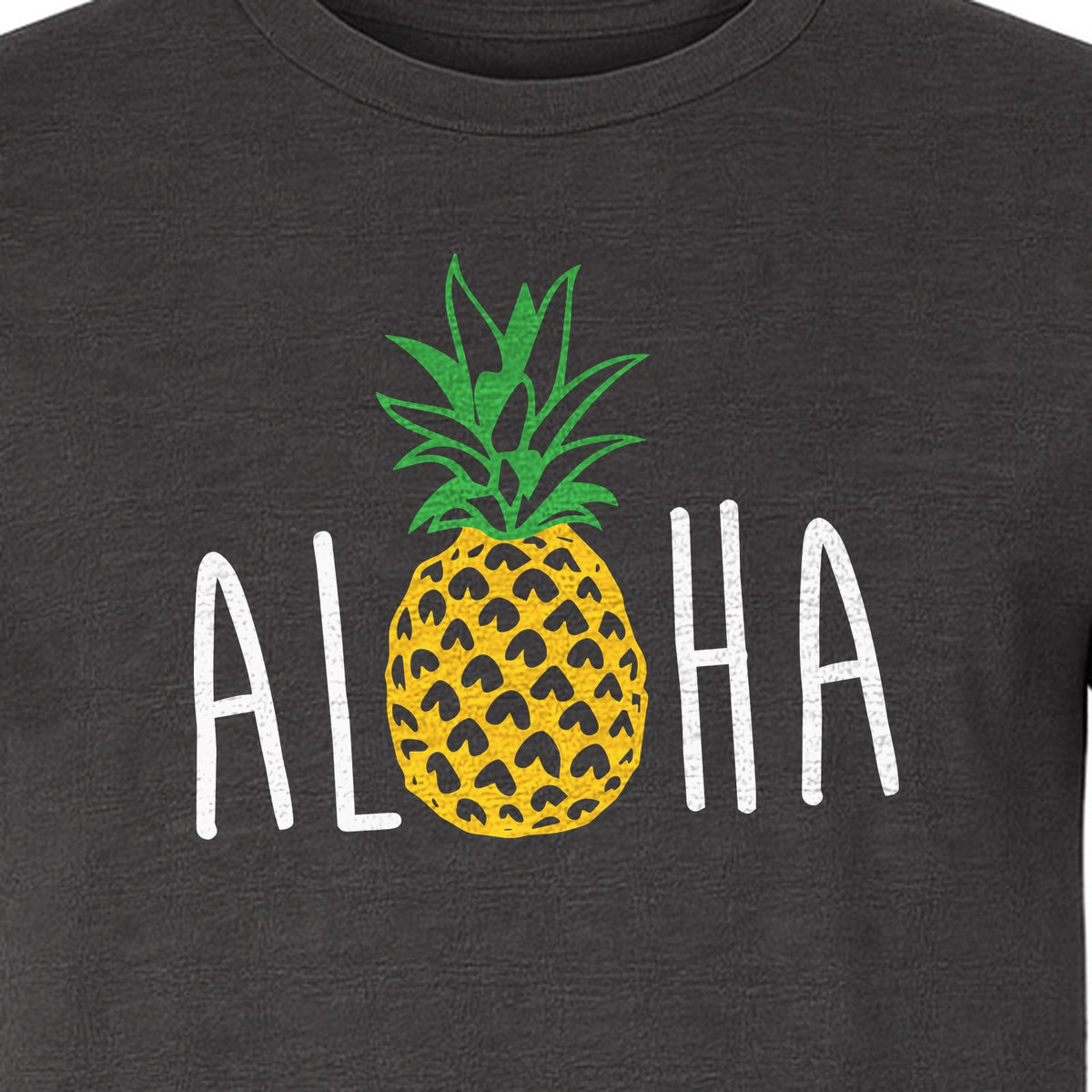 Pineapple Aloha T-Shirt, Tropical Vacation Graphic for Hawaii Trips and Beach Getaways
